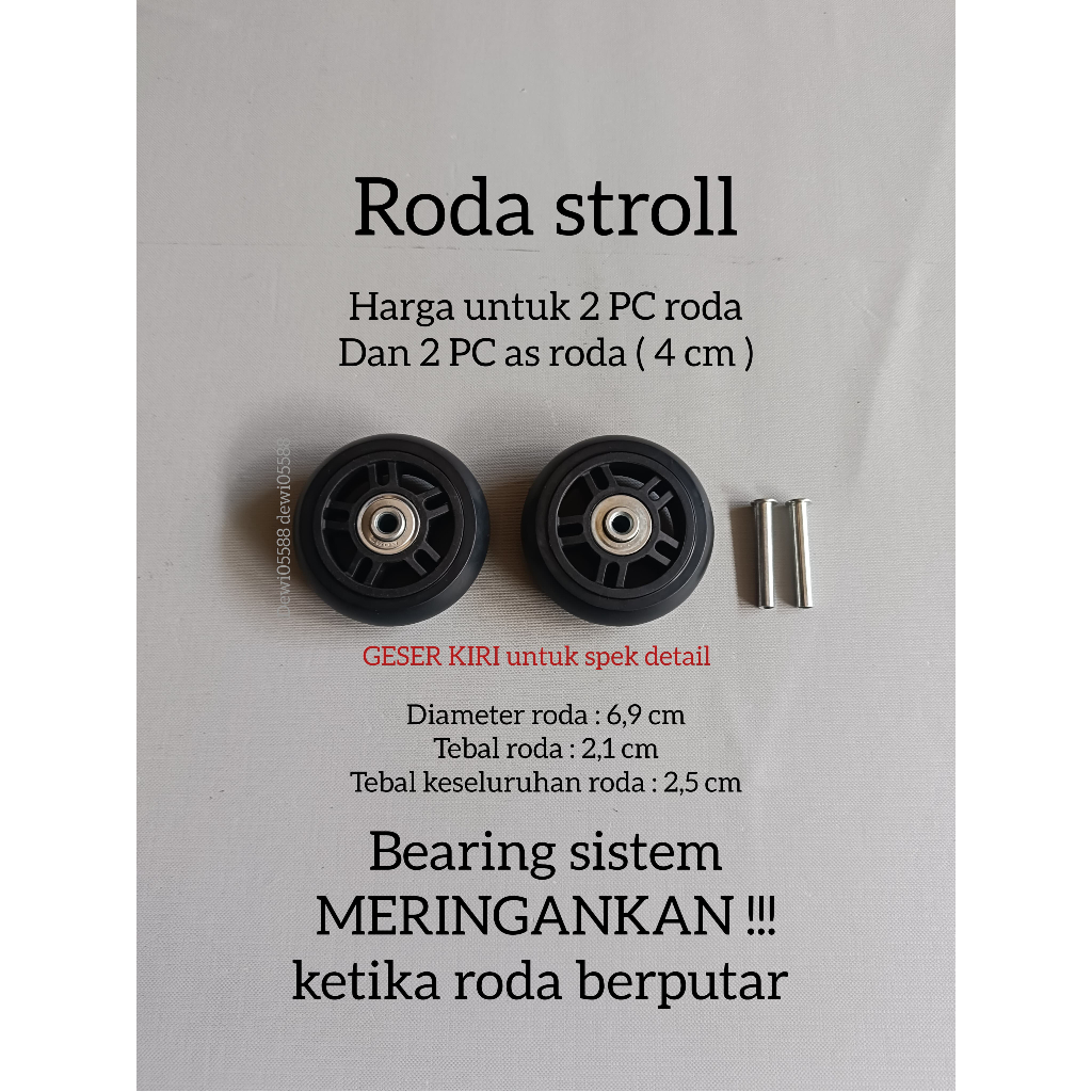 RODA PENGGANTI, RODA KOPER,RODA TRAVEL BAG, RODA CINCIN