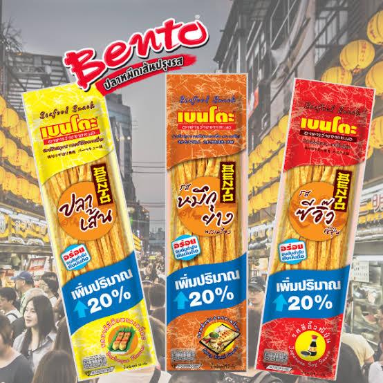 

[ SNACK BKK ] Bento Extra Long Juhi / Fish / Seafood Snack HALAL 15gr ( Import Thailand - Bangkok )