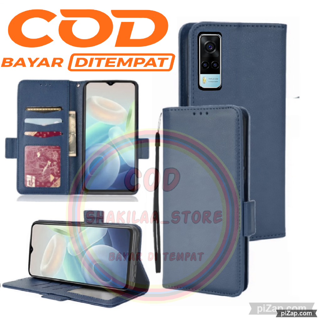 CASE HP VIVO Y53S - CASING DOMPET-FLIP COVER LEATHER-SARUNG HP
