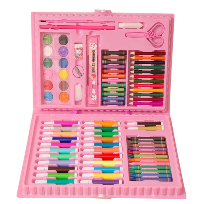 

KODE R68B ART set isi 86 PCS 68 PCS pensil crayon warna set alat lukis mewarnai