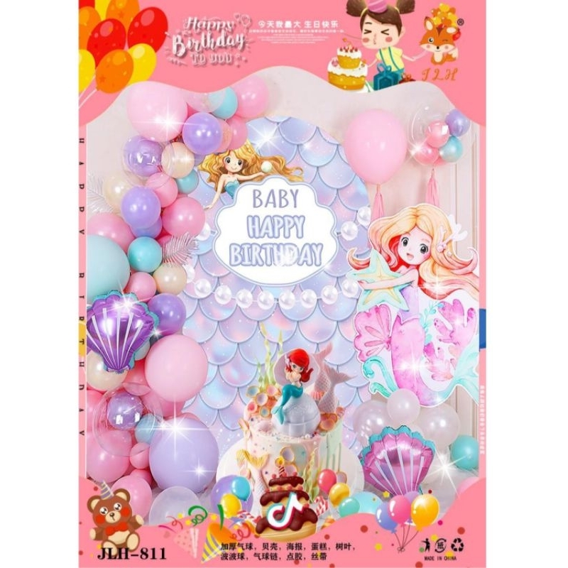 Balon Set Happy Birthday / Balon Set Karakter / Balon Set Sesuai Gambar