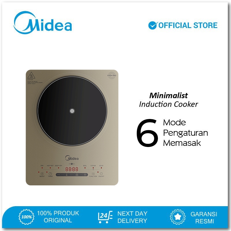 Midea MIC221T0AGL Kompor Listrik Induksi - Red Nebula