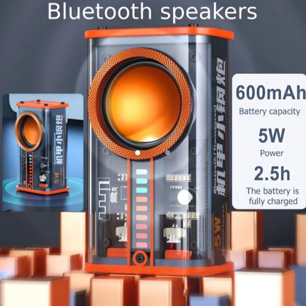Speaker Bluetooth K08 Transparan Bluetooth Speaker 5W