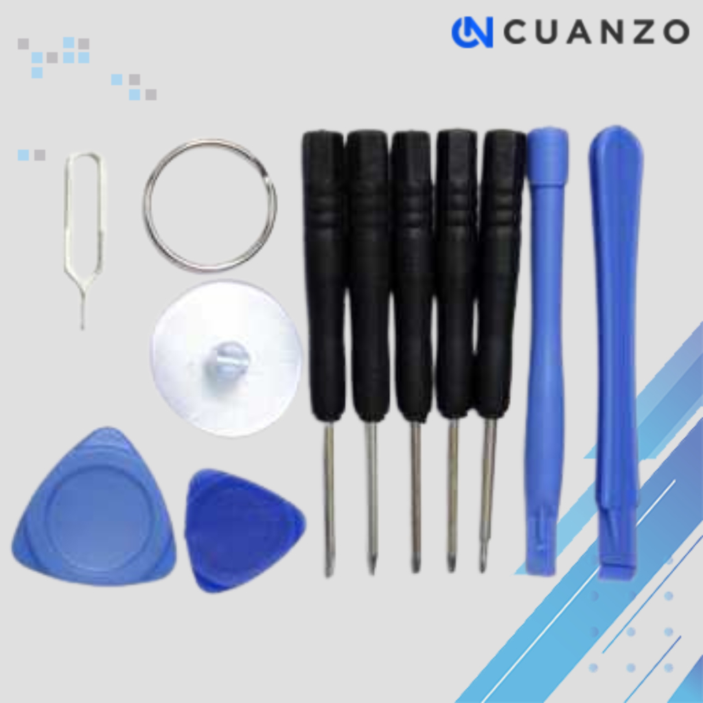 Peralatan Reparasi Smartphone 11 in 1 Repair Tools Set / Obeng Reparasi Pembuka Bongkar Perbaiki Con