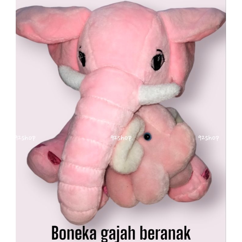 Boneka gajah besar boneka gajah jumbo beranak boneka gajah beranak boneka gajah besar + anak gajah