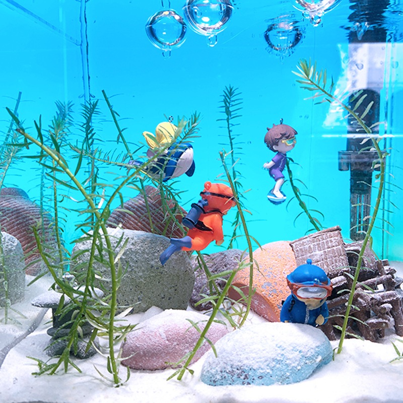 ornamen hiasan aquarium penyelam miniatur dekorasi aquascape