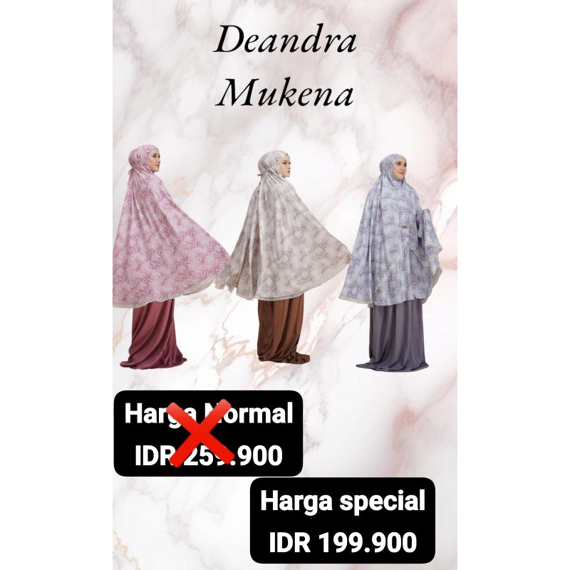 Deandra mukena By Nadheera special price