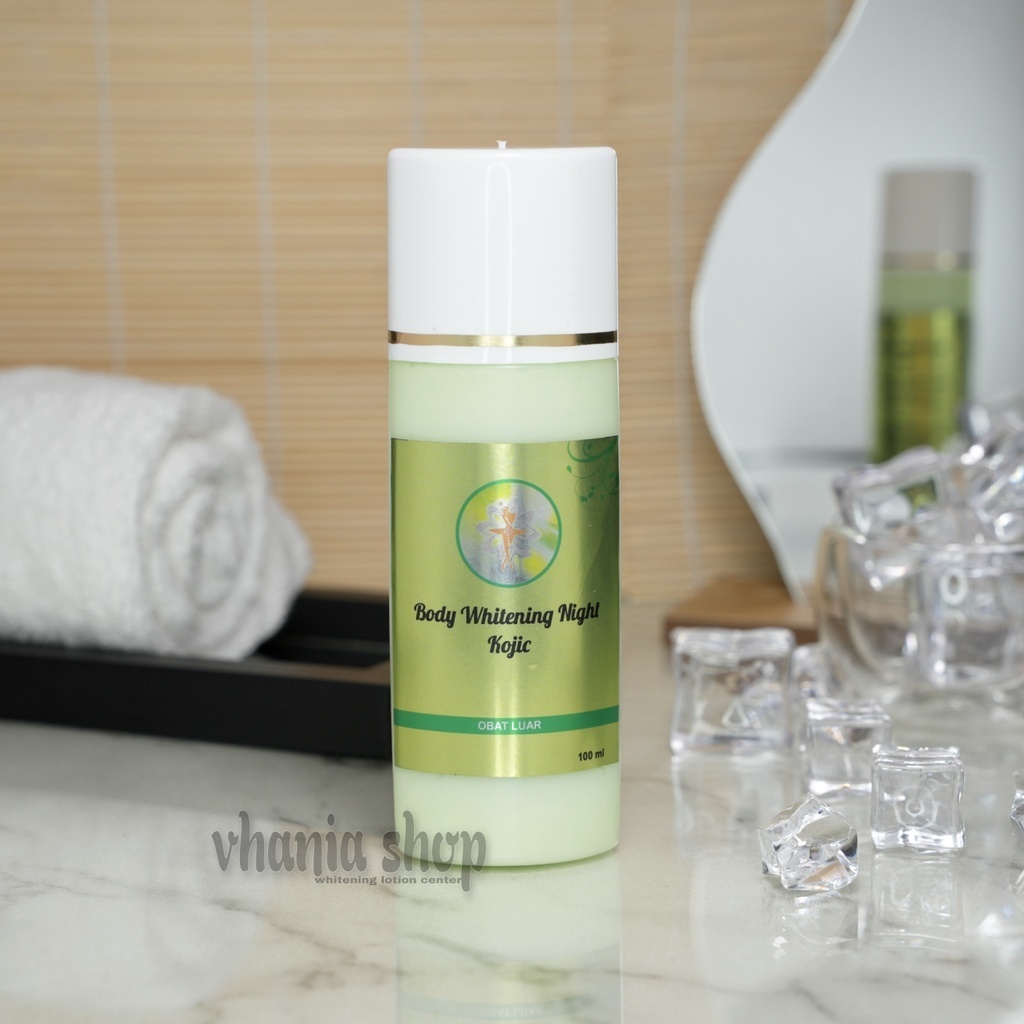 Kelupas pemutih instan kojic hb night extra dosis tinggi body lotion hanbody badan dan tubuh