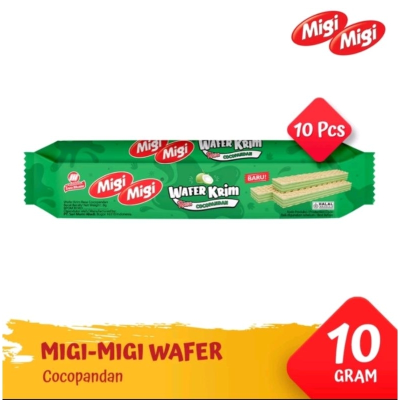 

Migi Migi Wafer Krim 10gr [1 Pack @ 10 Pcs]