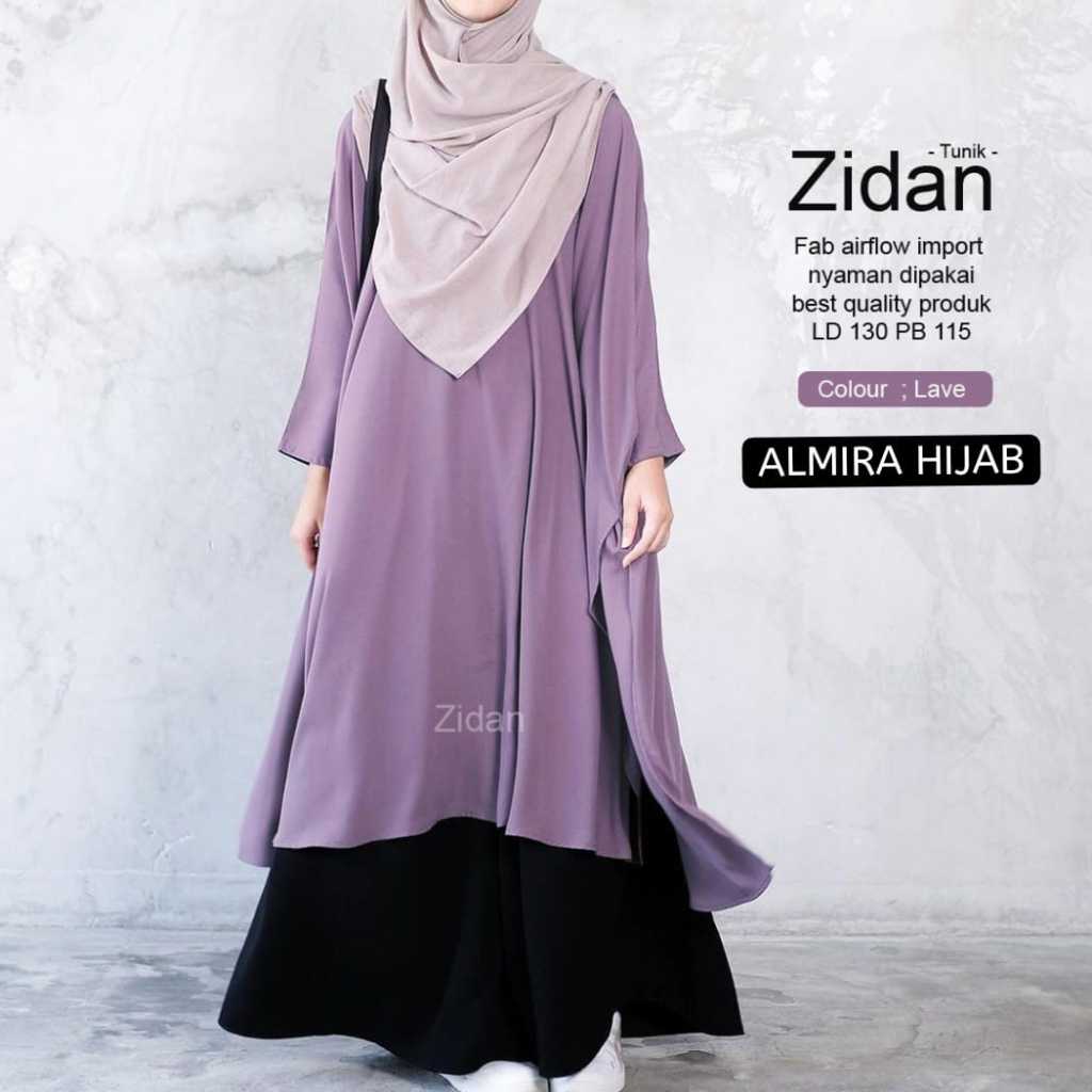 Tunik Wanita Super Jumbo LD 130 Crinkle Airflow Polos