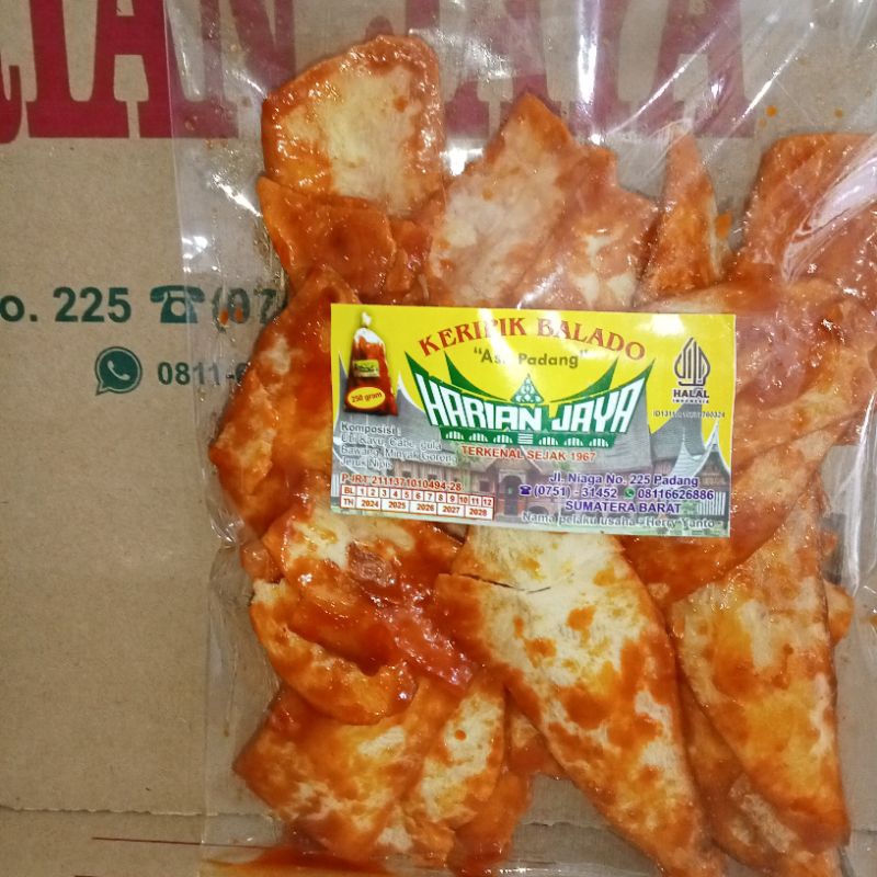 

keripik balado harian jaya 250 g ( panjang )