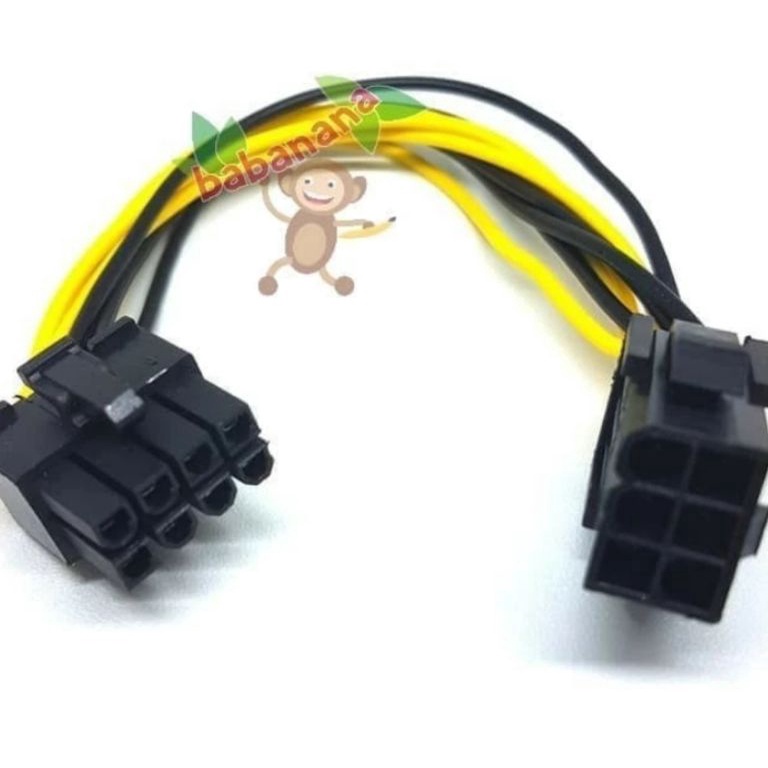 Menarik Kabel Power VGA 6 Pin Female to 8 Pin Male PCIE PCIE