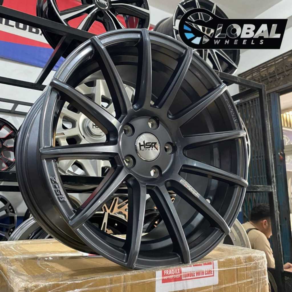 Velg Mobil Concave Ring 17 HSR Shinjuku Glossy Grey Innova,Hrv,Ertiga