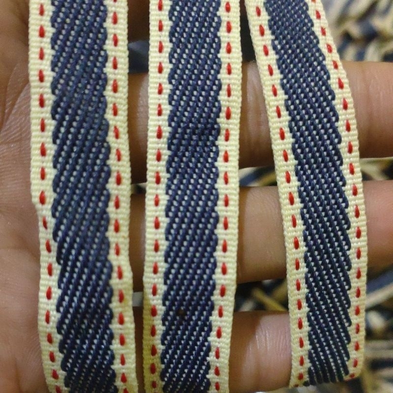 Pita selfvage/list celana/list baju/denim 1.5cm