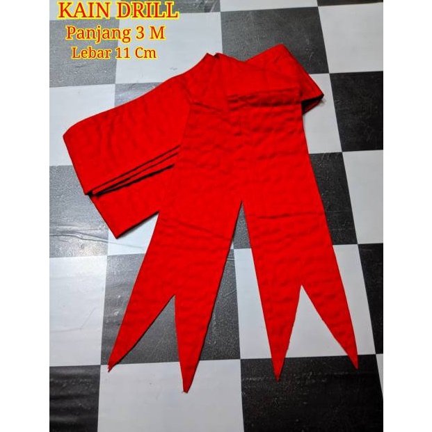 KODE X69G SABUK MERAH IKSPI KERA SAKTI Kain Drill Panjang 3 Meter