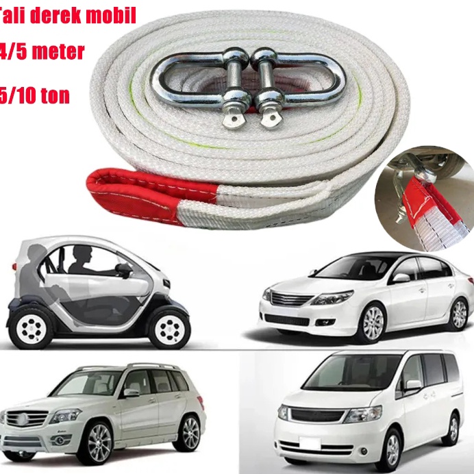 Keluaran Terbaru Tali Derek Mobil Kuat Tugas Berat 5 Ton 1 Ton Tali Derek Mobil Khusus Tali Penyelam