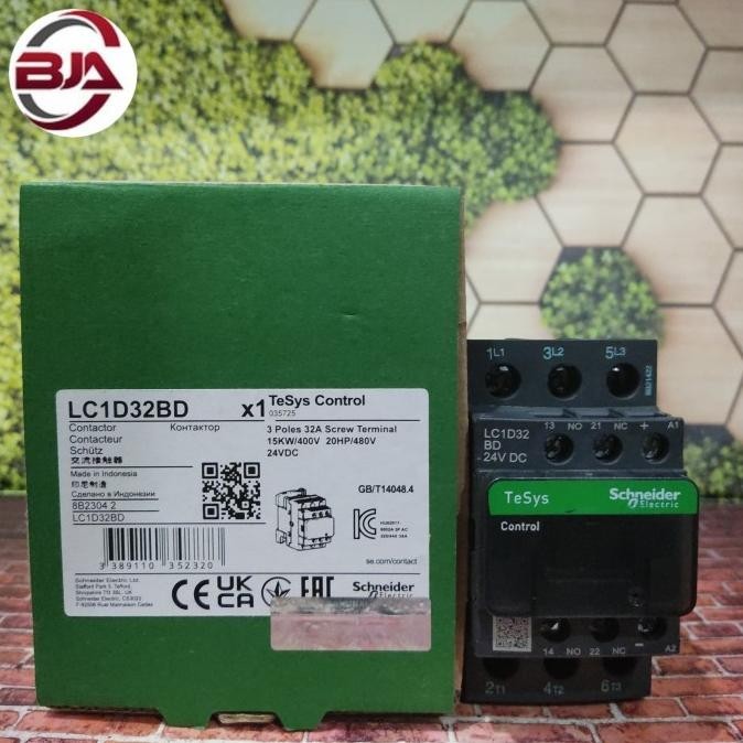 Schneider Electric Kontaktor Contaktor LC1D32 BD LC1D32BD 24VDC LCID32 LCID32BD