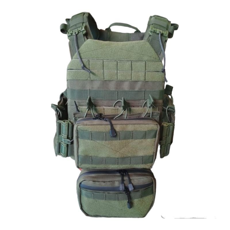 body vest hijau / body vest tactical brimob/rompi polisi /rompi brimob