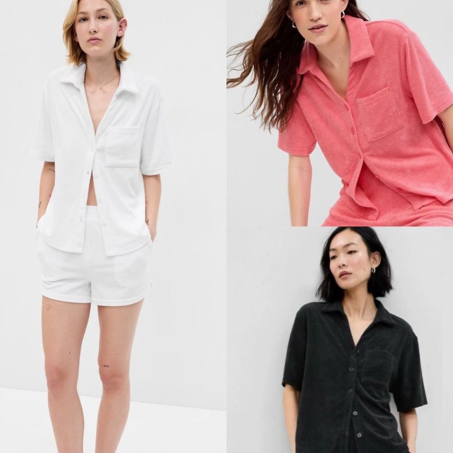 Paling Laris Banana Republic Terry Shirt  Kaos Polo Wanita