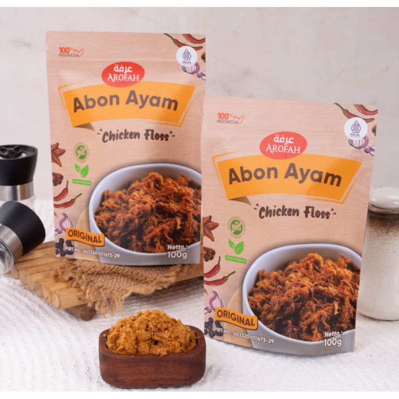 

AROFAH Abon Ayam Original 100gr ( Abon cruncy kekinian tanpa MSG dan Pengawet )