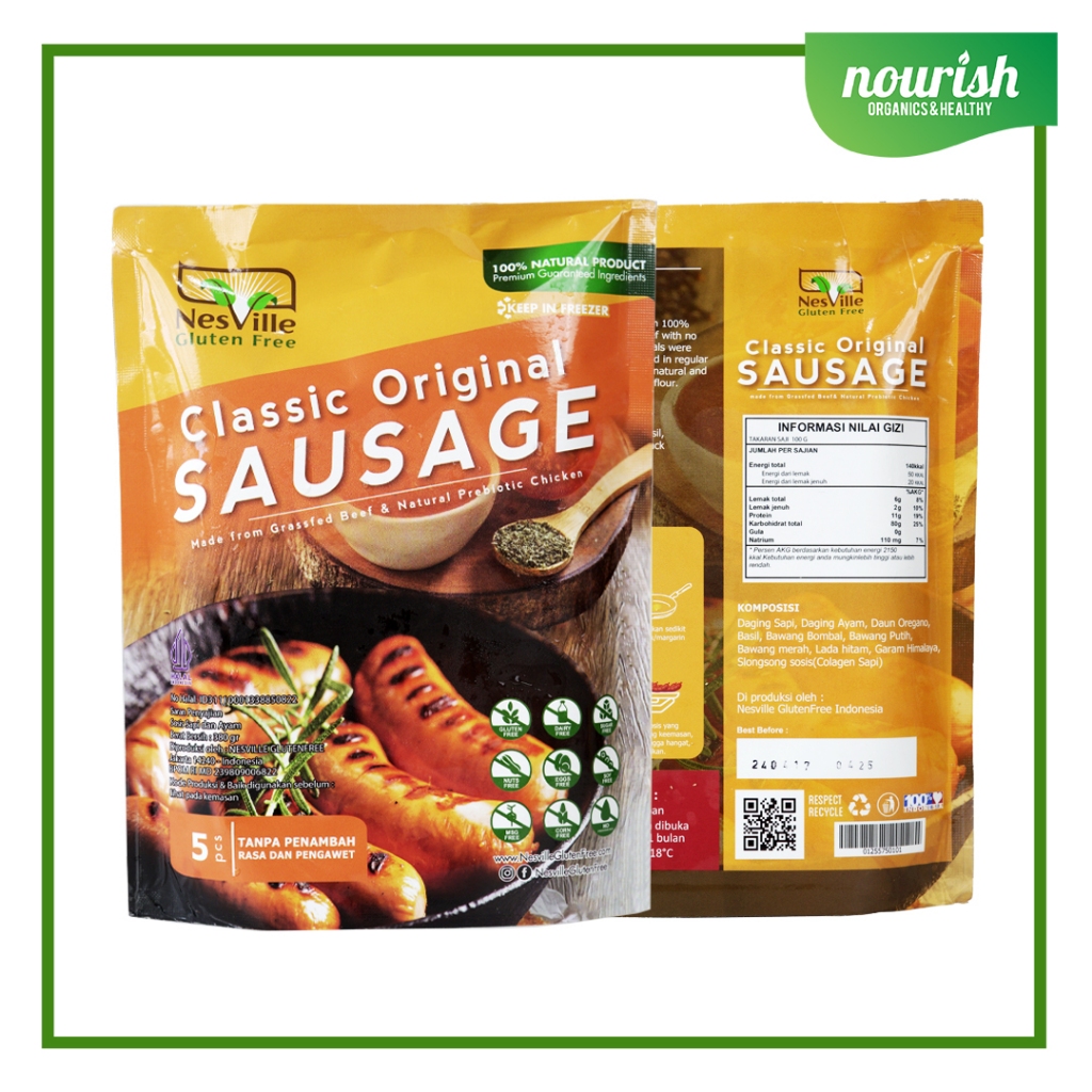 

Nesville Classic Original Sausage Sosis Non GMO,GLUTEN FREE, HALAL-JktBar