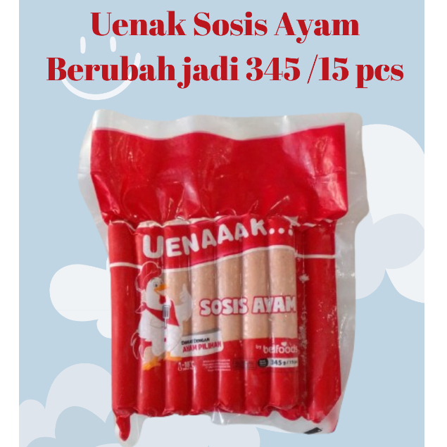 

Belfoods Uenak Sosis Ayam 345 gram