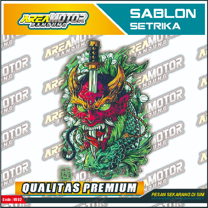 

Print sablon DTF/cetak sablon DTF/sablon setrika siap press 1 sisi KODE C8 Uk A4 / A3