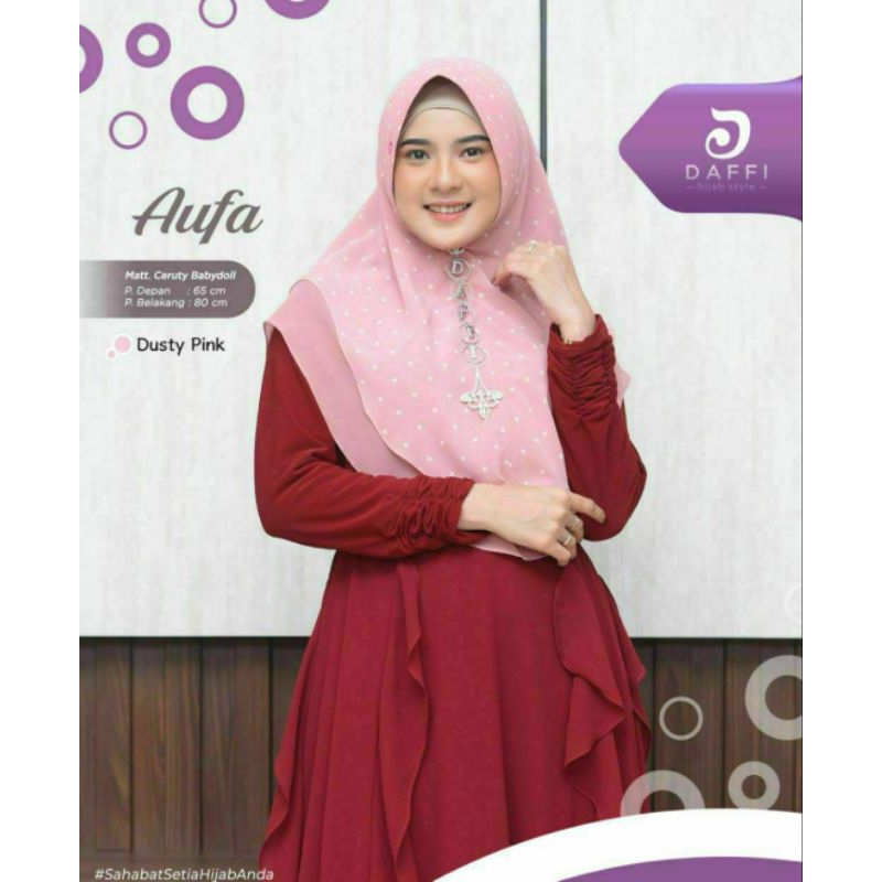 AUFA Khimar ceruty by DAFFI hijab