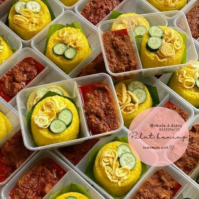 Thinwall 700 ml sekat 2 wadah nasi - Tepak Bento