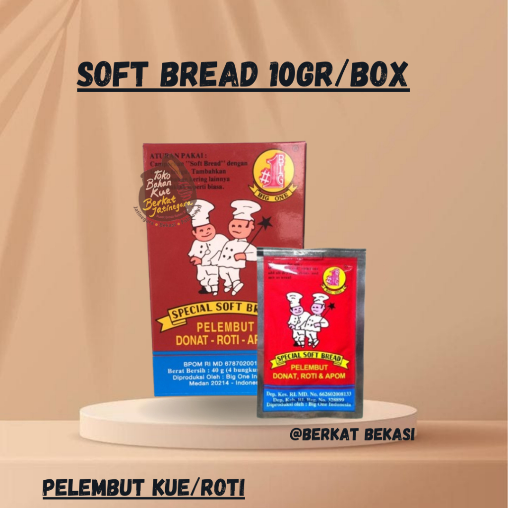 

SOFT BREAD / BAHAN PENGEMBANG ROTI / RAGI / BOX