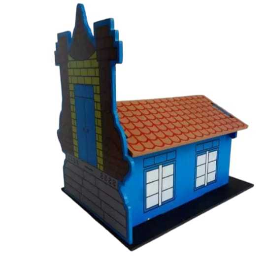 Maket Pura Rumah Ibadah 3D Mainan Kayu Edukasi Anak