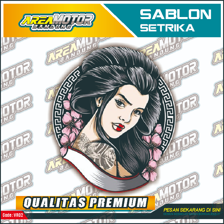

Print sablon DTF/cetak sablon DTF/sablon setrika siap press 1 sisi KODE C32 Uk A4 / A3