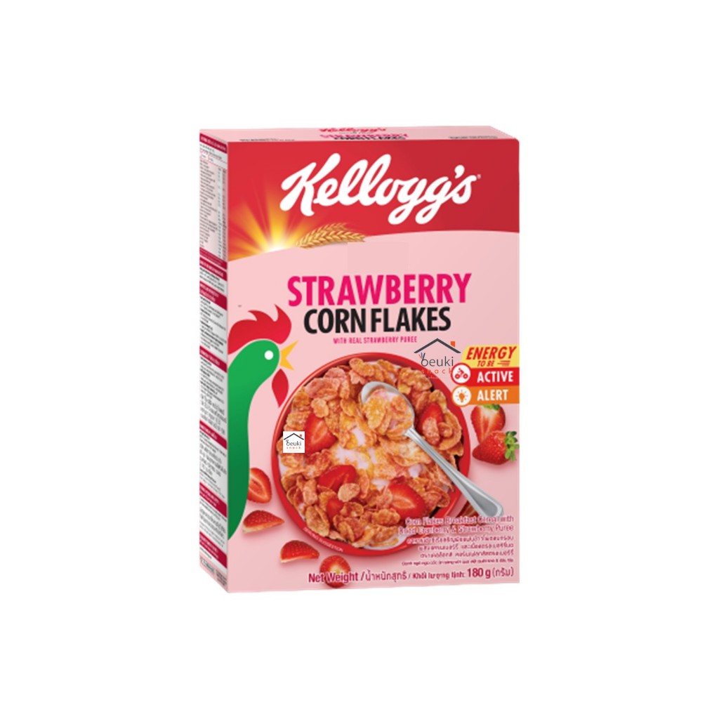 

Kellogg's Corn Flakes Strawberry dengan Buah Kering Asli