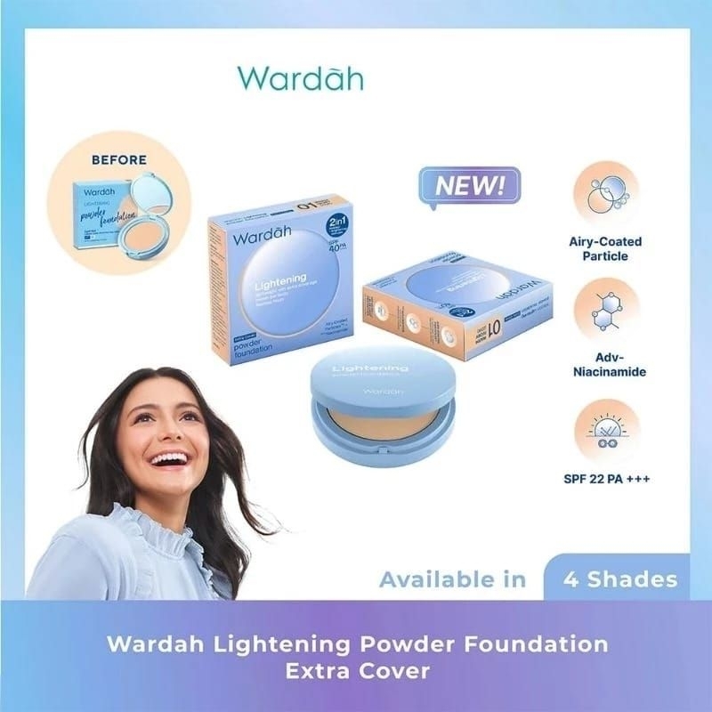 (WARDAH LIGHTENING POWDER (Kemasan Baru)  FOUNDATION | Matte Powder | Concealer | Foundation