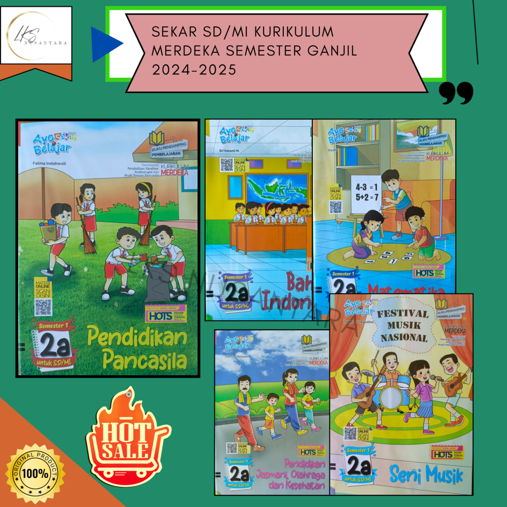 Buku LKS SEKAR GRAHA PUSTAKA SD/MI Kelas 2 Merdeka Ganjil 2024/2025 Promo