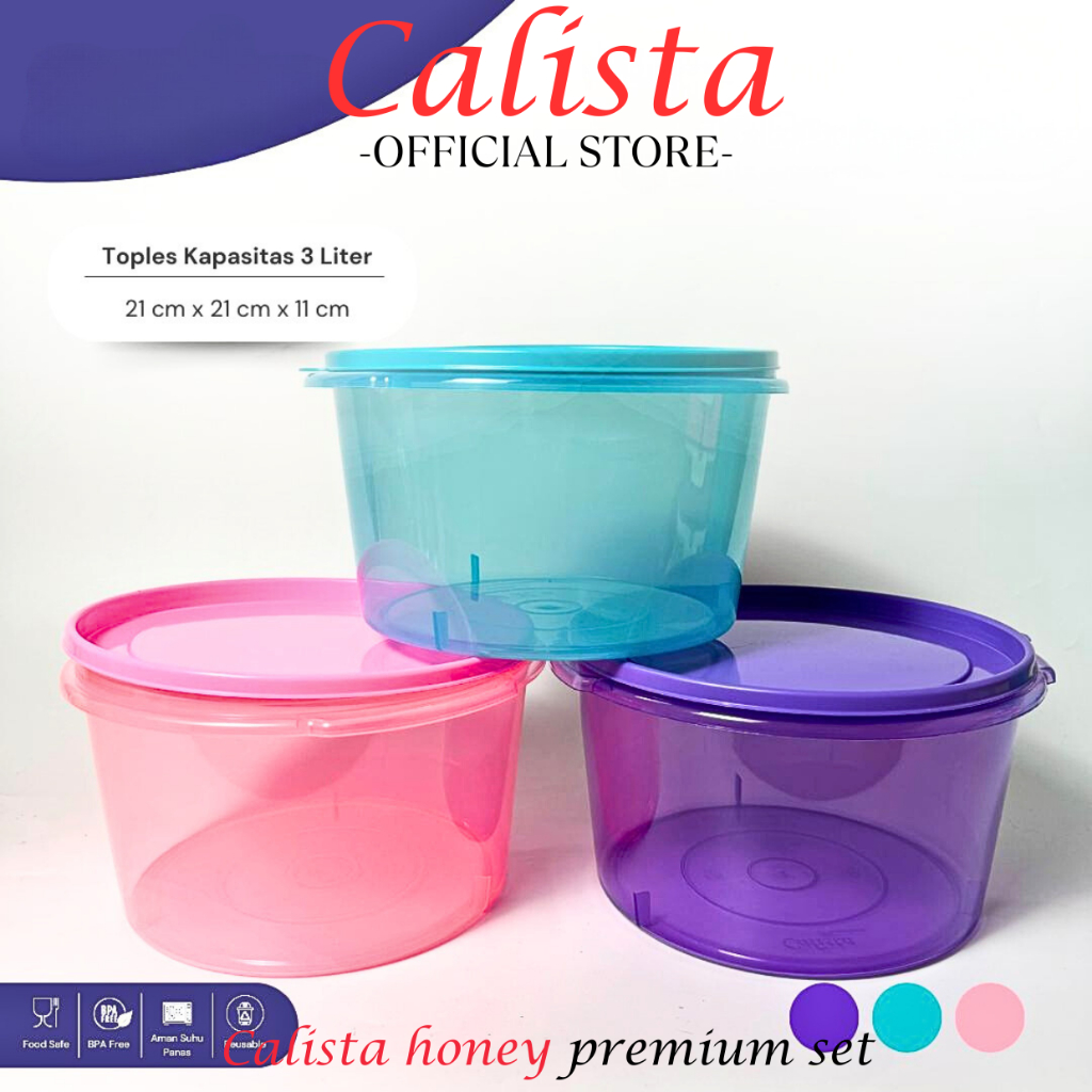 [ CALISTA ] TOPLES CALISTA HONEY PREMIUM JUMBO 3L TOPLES KUE KERING LEBARAN SET