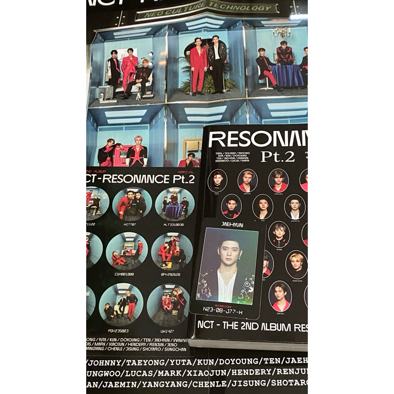 ALBUM AND ACCESS CARD JAEHYUN RESONANCE NCT 2020