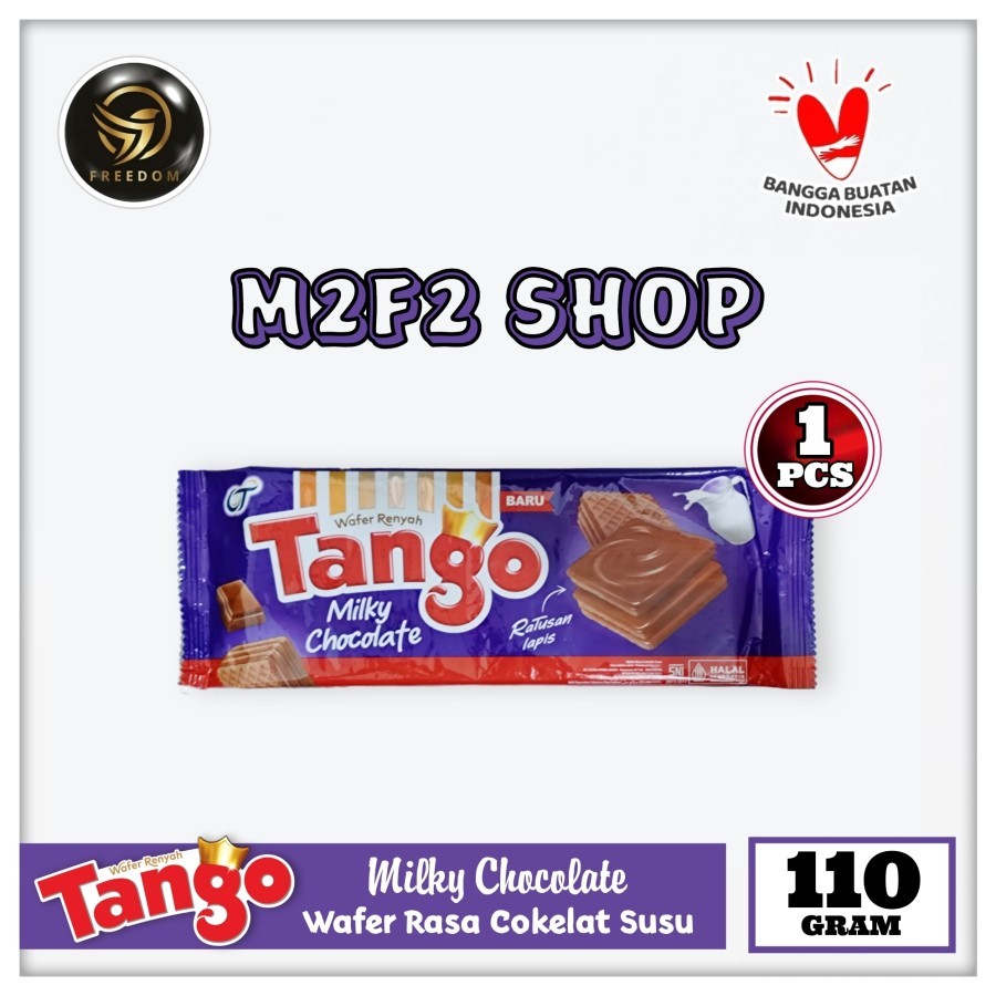 

Tango Wafer Milky Chocolate BITE SIZE | Cokelat Susu - 110 gr (Kemasan Satuan)