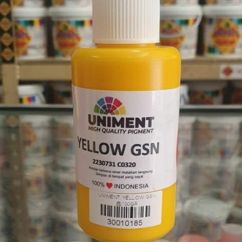 pigment atau bibit warna uniment yellow gsn @1ons