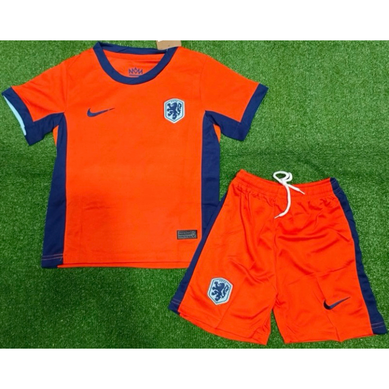 KIDS JERSEY BOLA ANAK BELANDA HOME AWAY NEW EURO 2024