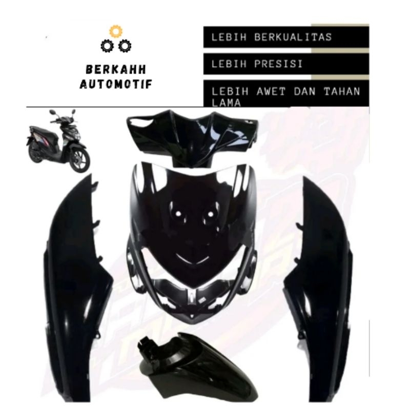 BODY HONDA BEAT POP HITAM FULL HALUS / COVER BEAT POP / BODY BEAT POP / COVER HONDA BEAT POP