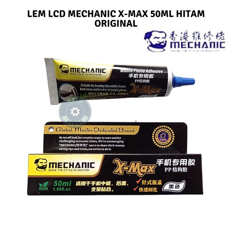 

LEM LCD MECHANIC X-MAX 50ML HITAM/PUTIH BENING ORIGINAL