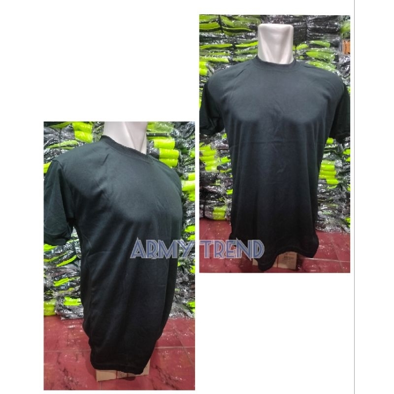 KAOS HITAM POLOS KERAH PENDEK / KAOS SATPAM SECURITY BRIMOB LENGAN PENDEK