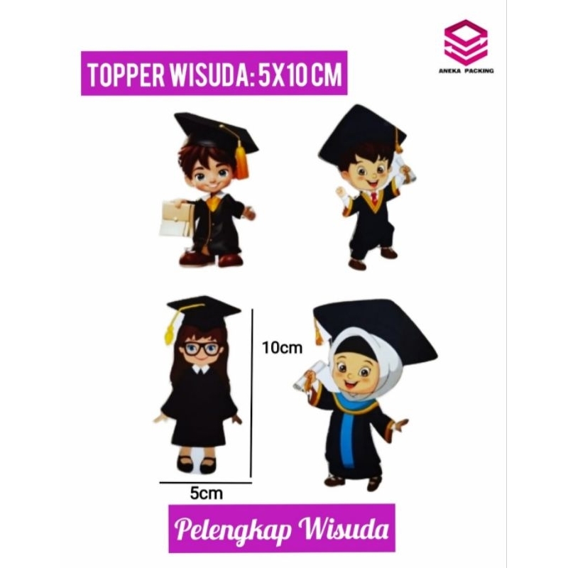 

Topper wisuda 5x10 cm/Pelengkap Wisuda/Topper/Pelengkap Bucket wisuda