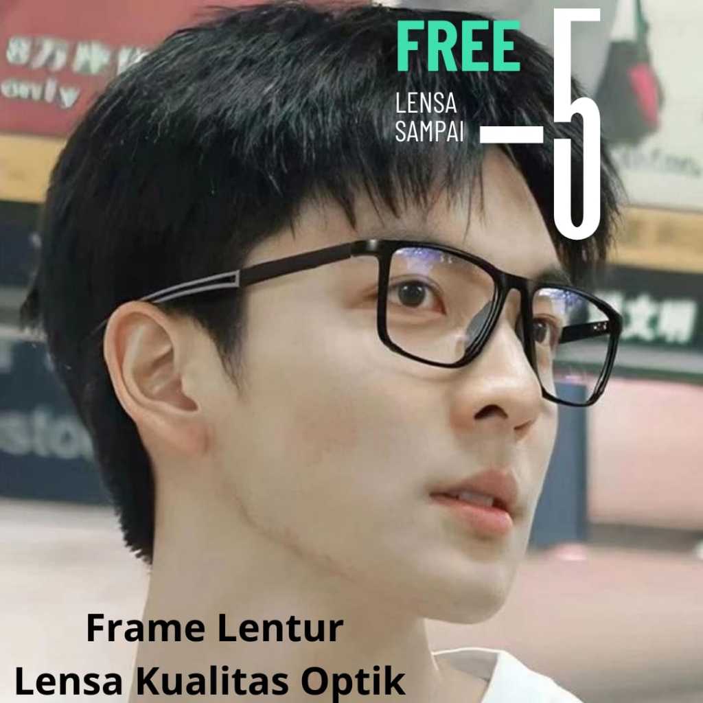 Kacamata Lentur Minus Lensa Kualitas Optik Blueray Free Lensa sampai minus 5