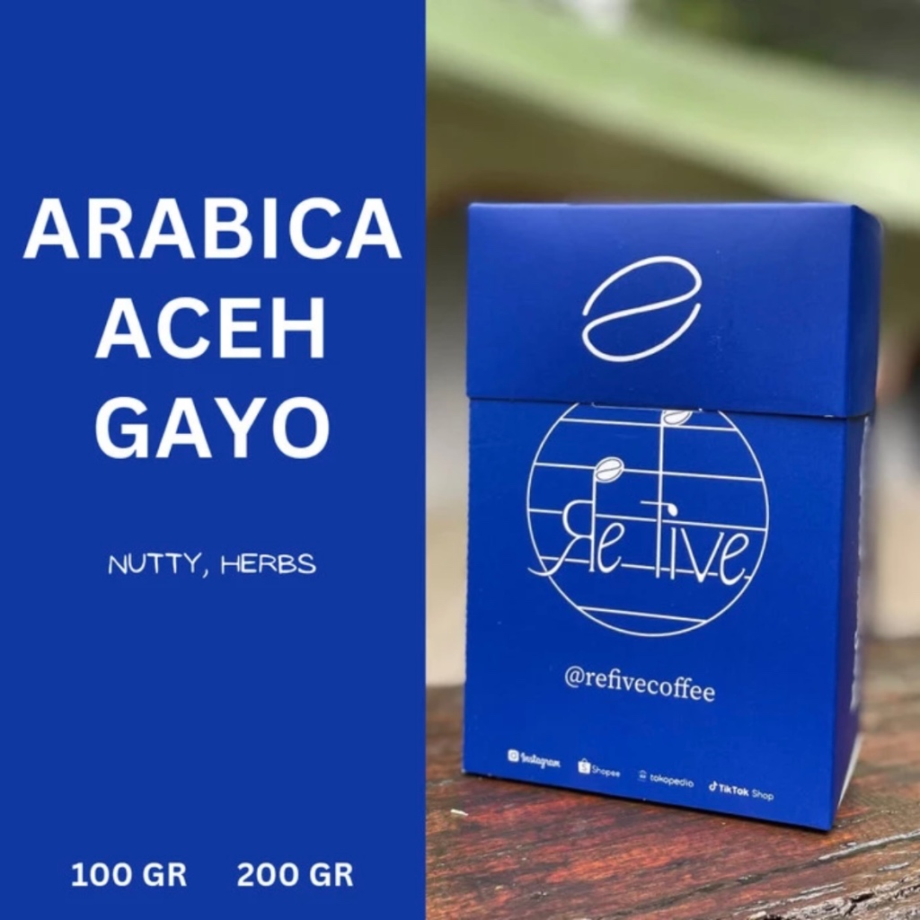 

KOPI BIJI / KOPI BUBUK ARABICA GAYO (SINGLE ORIGIN COFFEE BEANS / GILING) 500gr