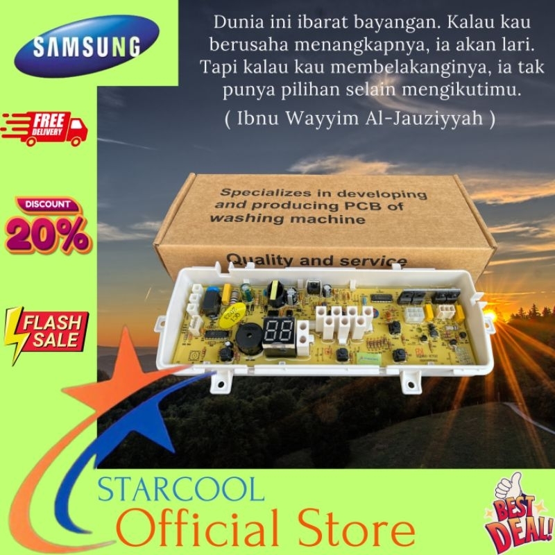 SAMSUNG Diamond Drum WA80M4 8.0kg, Modul pcb mesin cuci Top Loading