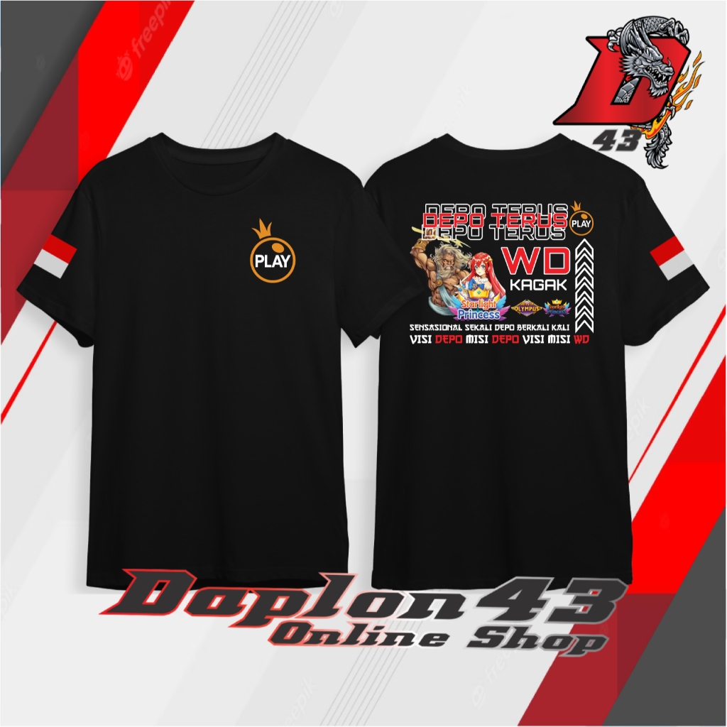 KAOS LOGO PLAY DEPO TERUS WD KAGAK / KAOS VISI DEPO MISI DEPO / KAOS VISI MISI WD / KAOS PRAGMATIC P