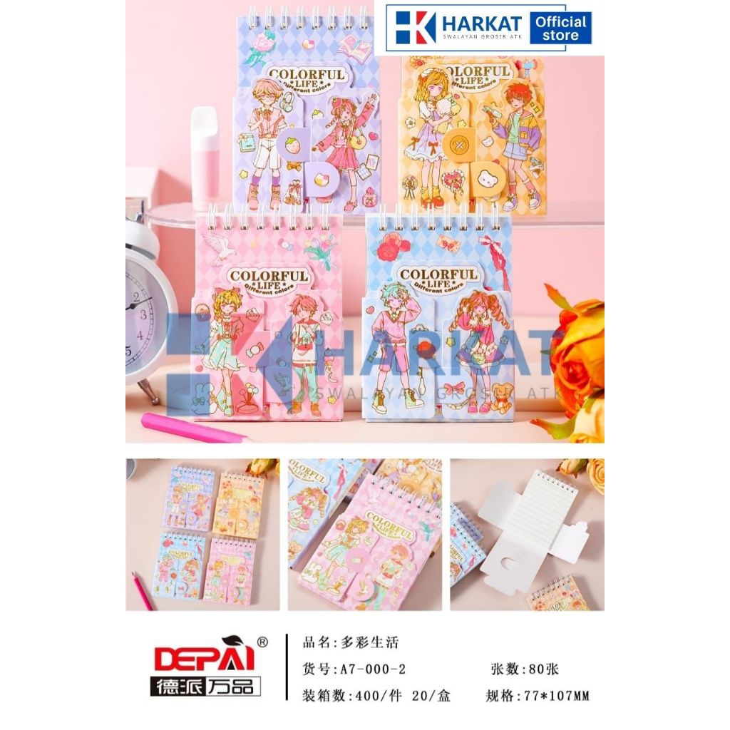 

(A7-000-2) Buku Diary Motif Viral Notebook Buku Catatan Spiral Bermotif Lucu Ukuran 7,7cm X 10,7cm