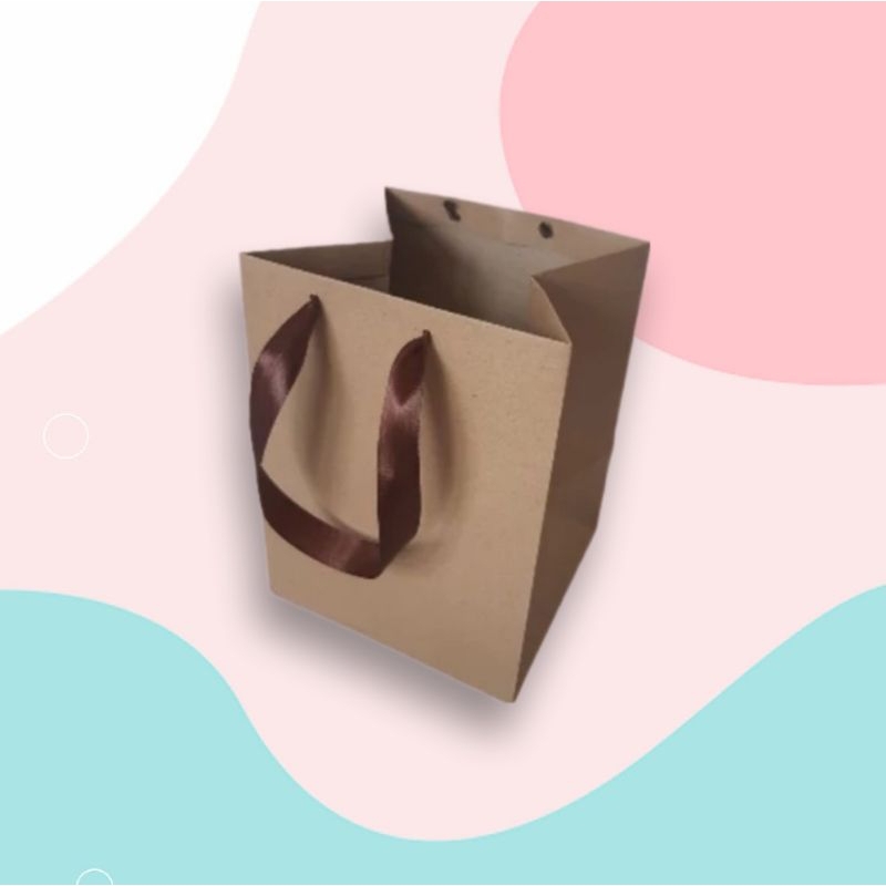 

Paperbag toples kue kering/paperbag wadah kue kering 16x16x22cm
